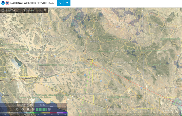 Weather Radar Image Overlay